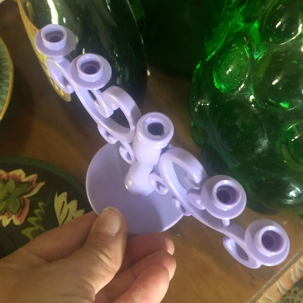 Purple Chandelier Cake Topper